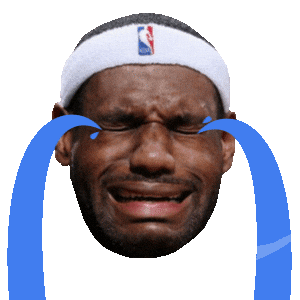 LeBron James crying